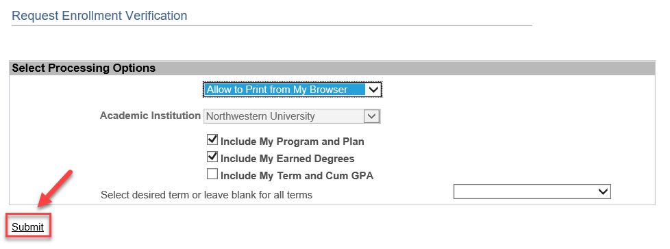 Click “Submit”